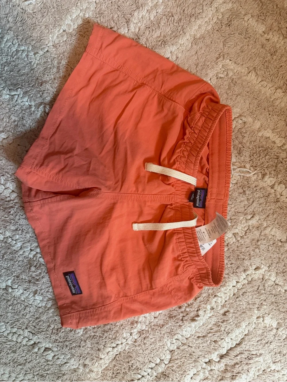 Patagonia Kids Coral Orange Pull On Shorts